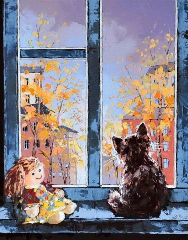 Рисунок дождь за окном