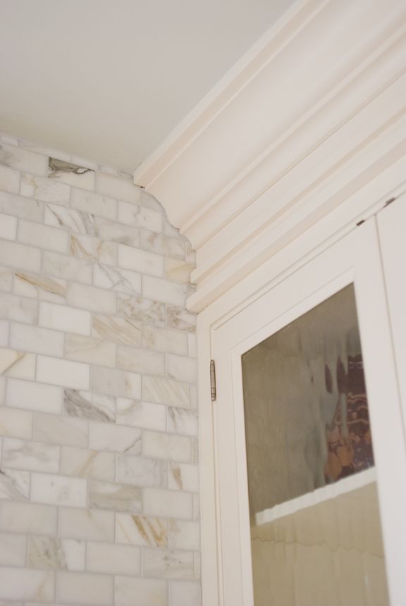 Kitchen Cabinet Crown Detail Flemish Gl And Ann Sacks Mosaic In Kitchen Cabinet Crown Detail Flemish Gl And Ann Sacks Mosaic In Calcatta Uniquebacksplashbobvila