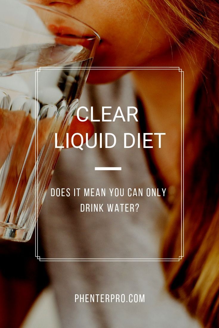 can you go on a liquid diet