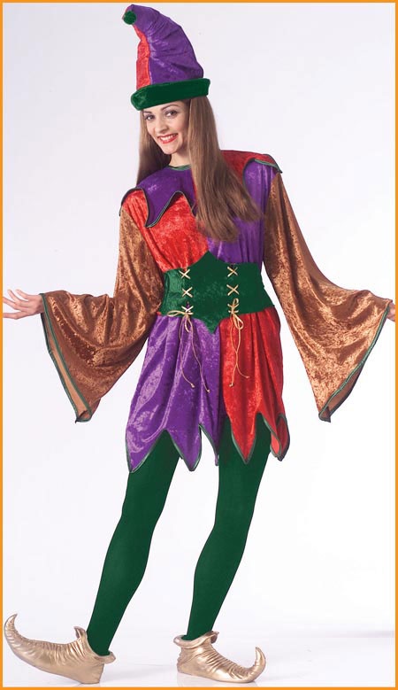 Kings Jester Renaissance Carnival Mardi Gras Joker Clown Mens Women Costume Kings Jester Renaissance Carnival Mardi Gras Joker Clown Mens Women Costume