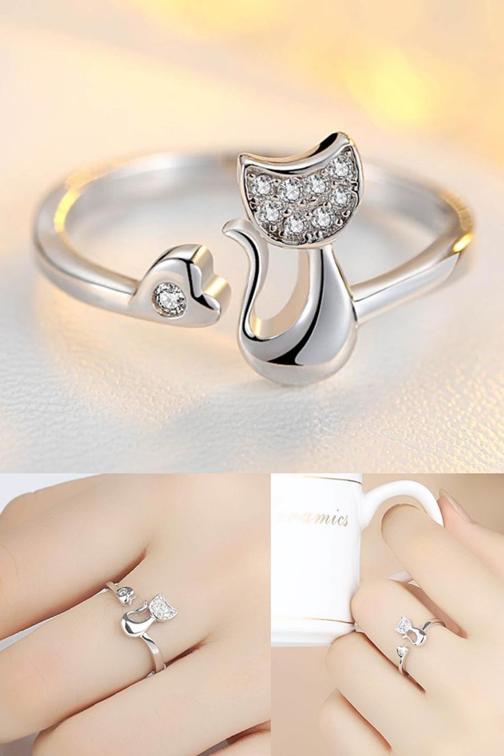 Handmade Kitty Ring Cat Ring Beautiful Rings Rings