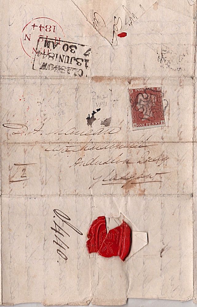 1844 qv edinburgh maltese cross on letter with 1d penny red imperf 1844 qv edinburgh maltese cross on letter with 1d penny red imperf stamp d d n dod pinterest maltese cross