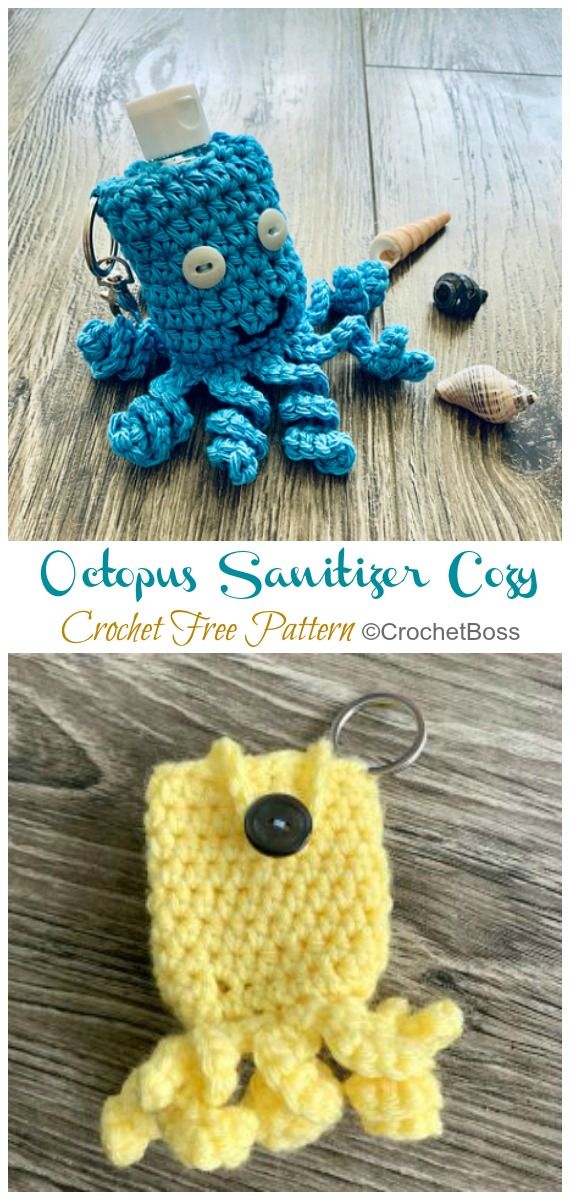 Crochet Hand Sanitizer Cozy Holder Case Instant Download Pattern