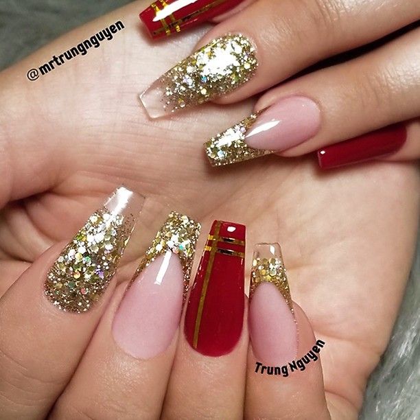 45 Most Eye Catching Simple White Gel Nails To Copy Koees Blog White Gel Nails Gold Acrylic Nails Red And White Nails