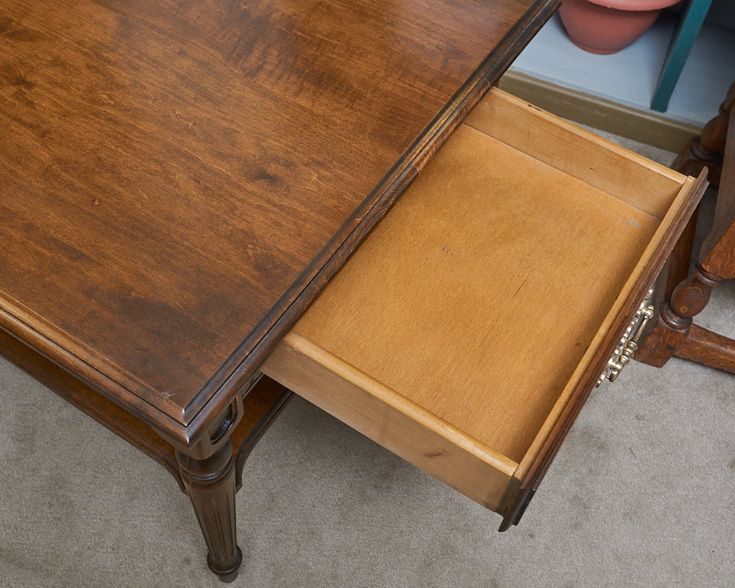 Ethan Allen Cherry 1 Drawer Side Table In 2022 Ethan Allen Cherry 1 Drawer Side Table, Ethan Allen Dining Table With Drawers