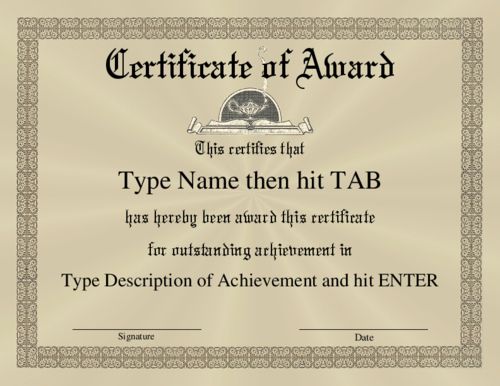 cpe certificate template