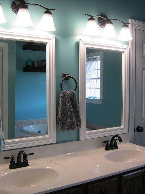 Bathroom Mirror Makeover Pinterest best 25+ framed bathroom mirrors ideas on pinterest | framing a Bathroom Mirror Makeover Pinterest best 25+ framed bathroom mirrors ideas on pinterest | framing a