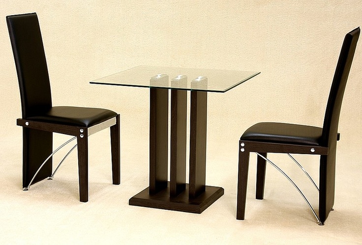 Troy Small Dining Table In Clear Glass With 2 Chairs Troy Small Dining Table In Clear Glass, Small Black Glass Dining Table And 2 Chairs