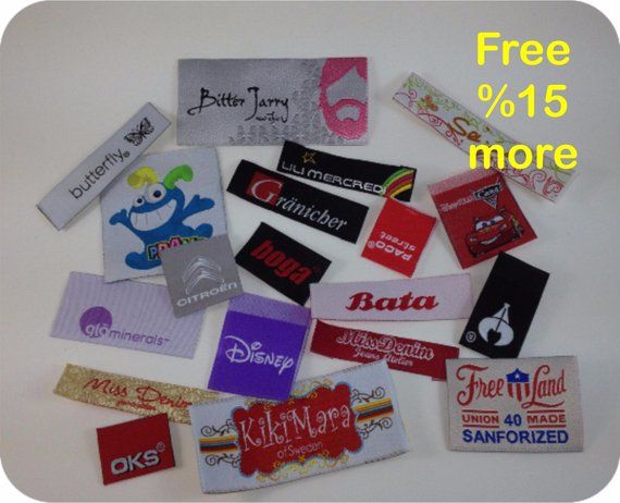 600pcs. Custom Woven labelsexpress shipping | Etsy | Custom woven labels, Woven labels, Custom ...