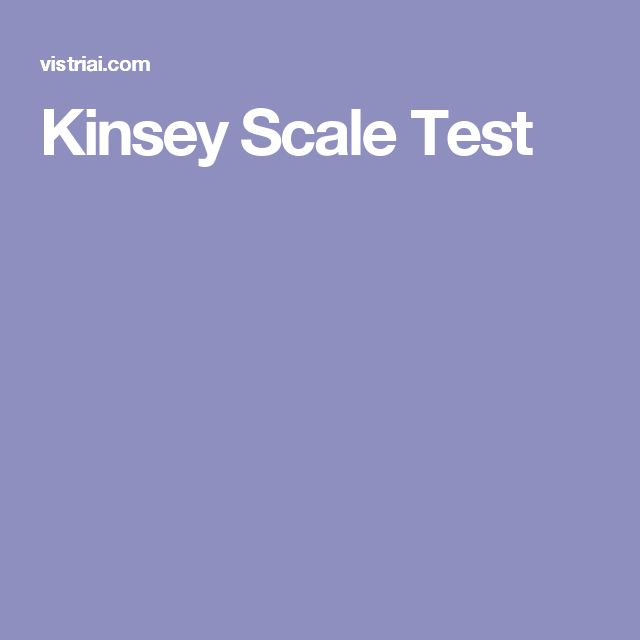 kinsey scale official test kinsey scale official test