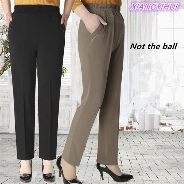High elastic breathable comfortable Pants Mother Casual Pants