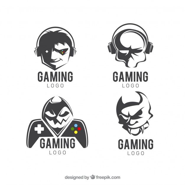 Download Gaming Logo Collection With Flat Design For Free Game