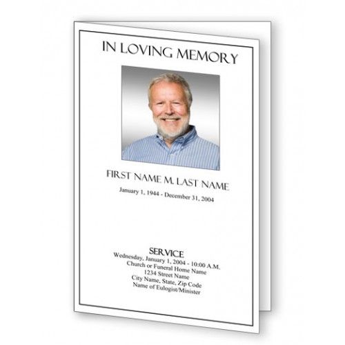 funeral program ideas