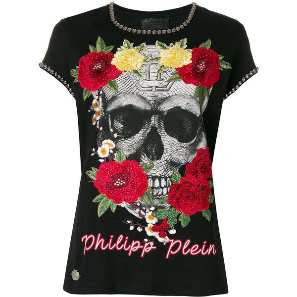 Floral Ornamented Skull Womens T-Shirt Floral Ornamented Skull Womens T-Shirt