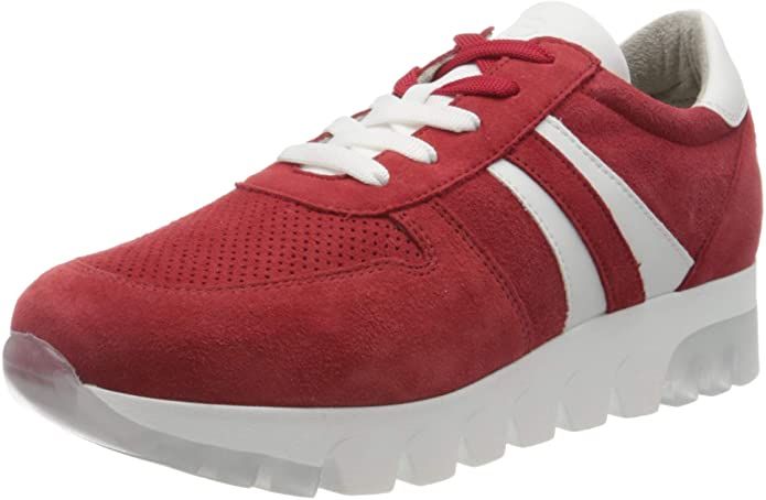 Tamaris Sneakers 23750-24 Damen Lippenstift Rot Suede in ... Tamaris Sneakers 23750-24 Damen Lippenstift Rot Suede in ...