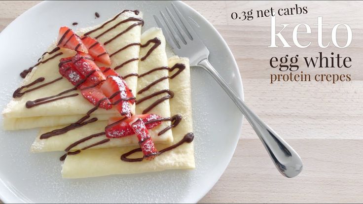 Keto Egg White Protein Crepes | Low carb eating, Low carb keto recipes