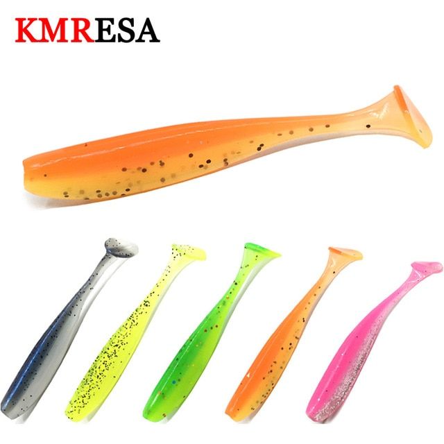 10pcs//lot Soft Fishing Lures Silicone Shad Bait Wobbler Swimbaits Bass Carp