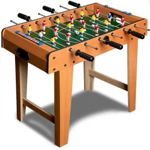 an image of a foosball table that is in the shape of a football game