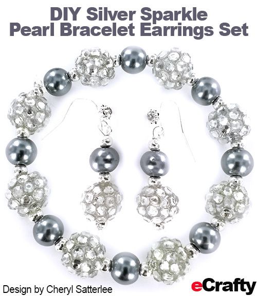 173 Best Diy Holiday Earrings Images On Pinterest Jewelry Ideas Diy Easy Silver Sparkler Pearls Bracelet Earrings Set From Ecrafty Frugal Supply