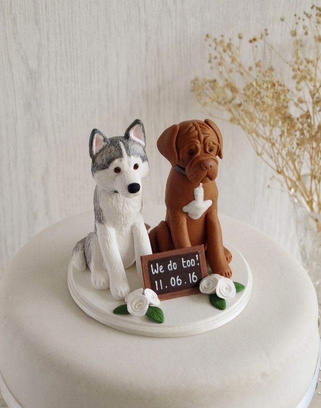 Best 25+ Dog cake topper ideas on Pinterest Fondant dog ...