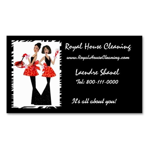 house cleaning business cards