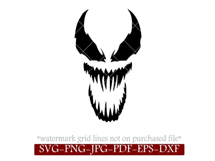 Venom Symbol SVG, Horror DIY Decal, Superhero Symbol, Anti Hero.