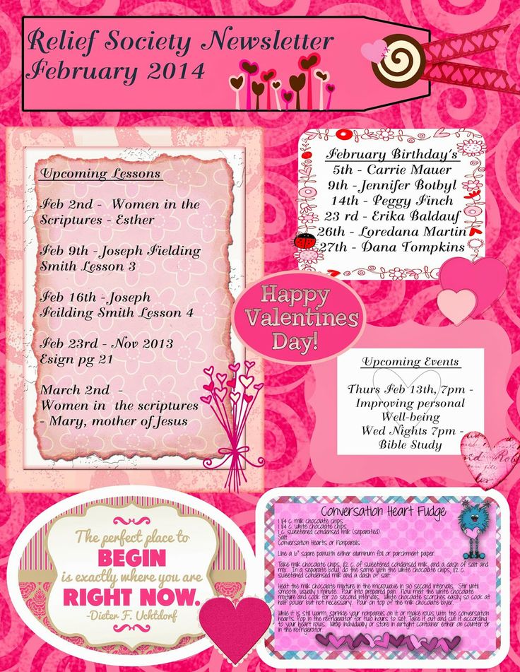 13 best lds relief society newsletter ideas images on fun newsletter template