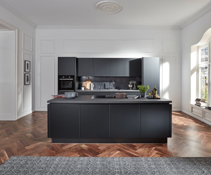 Offene Wohnküche » Design Küche in Schwarz supermatt Küchen design, Küche schwarz, Küche & co Offene Wohnküche » Design Küche in Schwarz supermatt Küchen design, Küche schwarz, Küche & co