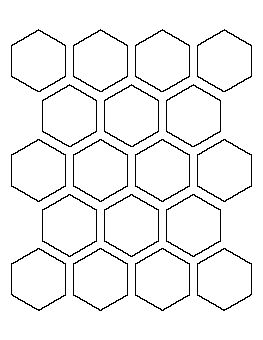 2 inch hexagon pattern over 1000 patterns free if 1 at a time