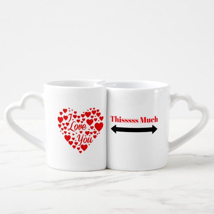 I Love You This Much Twin Coffee Mugs Cups Zazzle Com In 2021 Couples Coffee Mugs Mugs Mug Cup