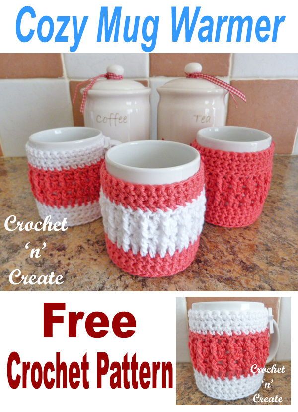 Country Crochet Coffee Cup Cozy Country Crochet Coffee Cup Cozy