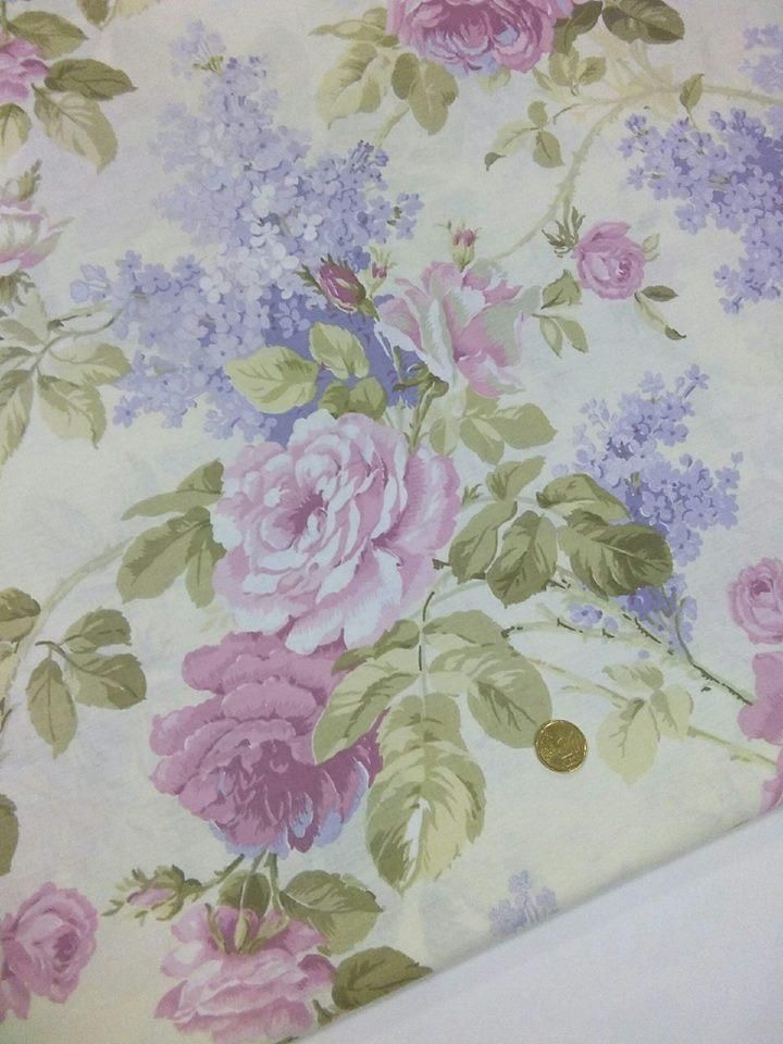 Tela popelín niños de toalla sustancia algodón METERWARE tela decorativa Flores