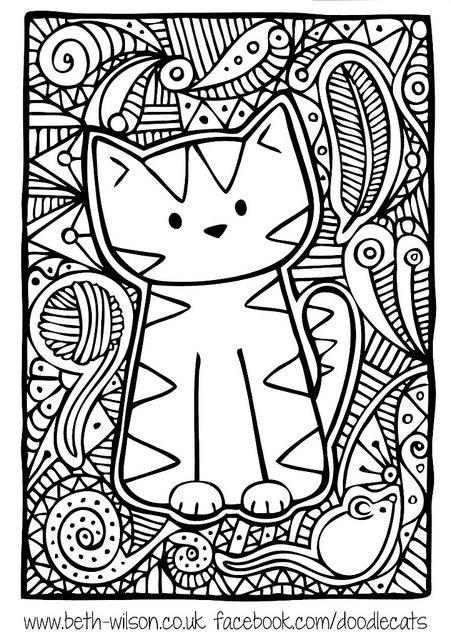 Doodle cat by starpixie, via Flickr
