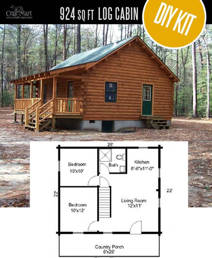 Juniper Log Cabin by Coventry Log Homes - quality small log cabin kits and pre-...