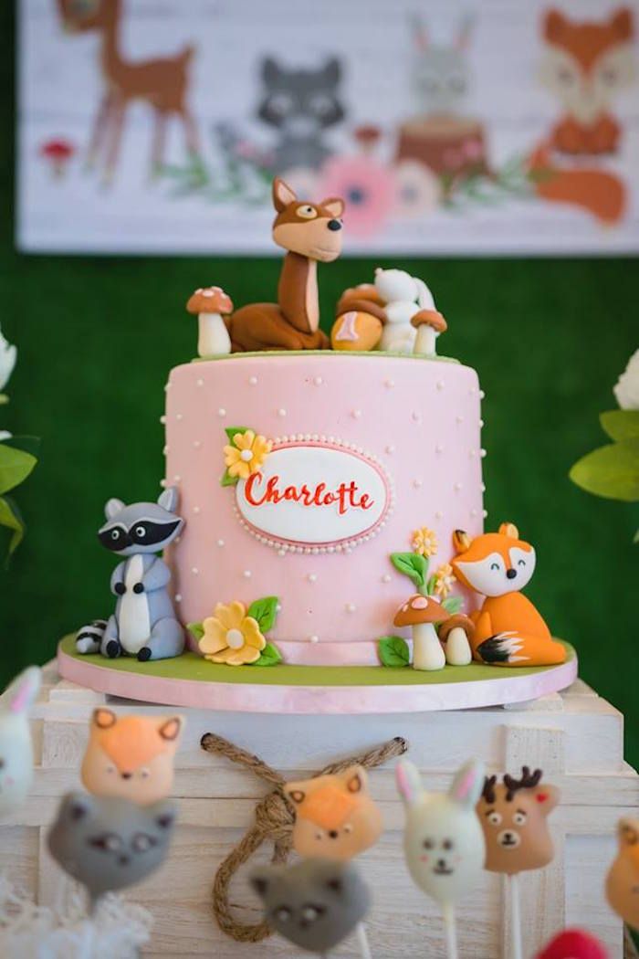 Girly Rustic Woodland Birthday Party Animal Party Birthday