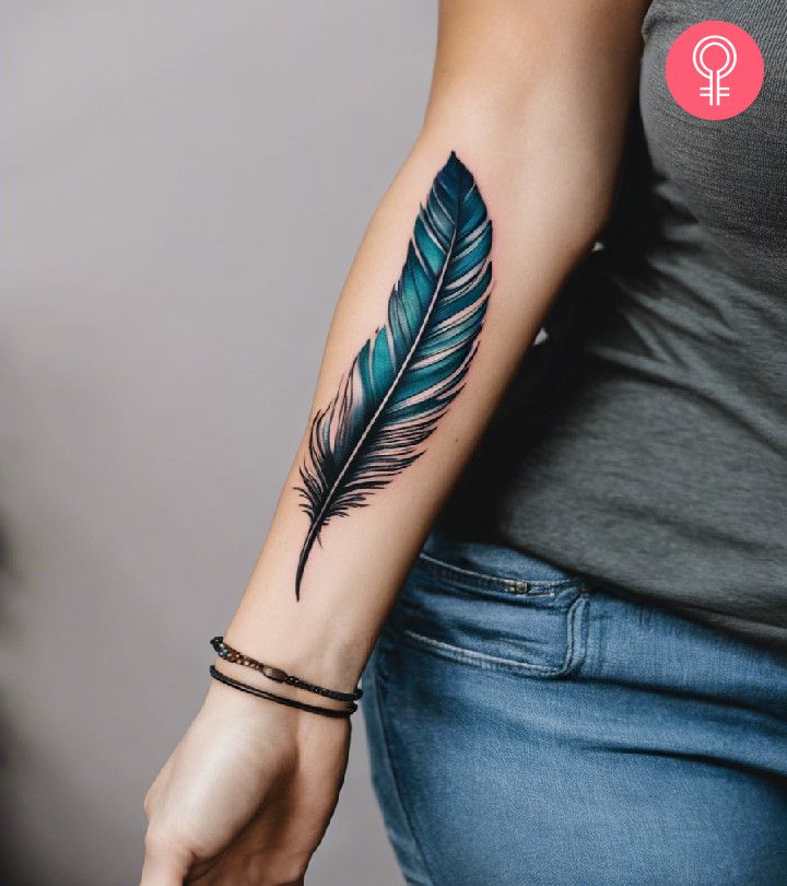 8 Simple Feather Tattoo Ideas With Inspiring Meanings In 2025 Feather 6d7ce9c35313af179b5ecc34dc6607d7