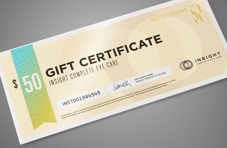 cool gift certificate designs