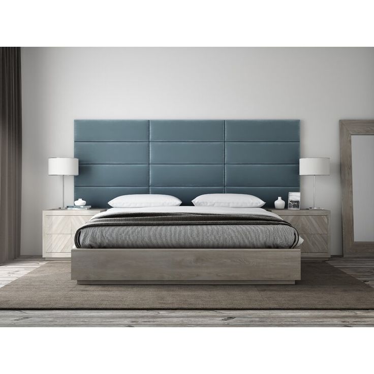 Bernardsville Upholstered Panel Headboard Reviews Allmodern In 2021 Walls Luxury King Size Upholstered Panel Headboard, Metal Bed Frame Queen Size With Vintage Headboard And Footboard Platform Base Wr