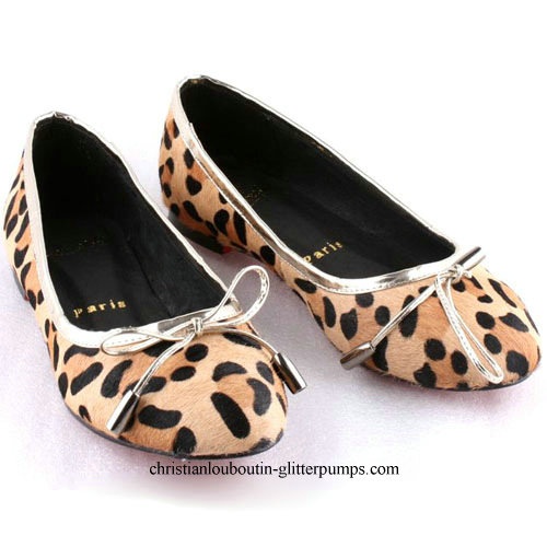 louboutin leopard flats