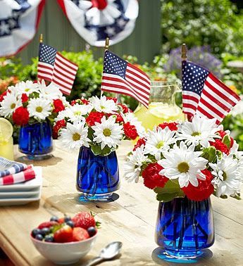 6 Festive Centerpieces For The Fourth Of July 4th 6 Festive Centerpieces For The Fourth Of July 4th Decorations