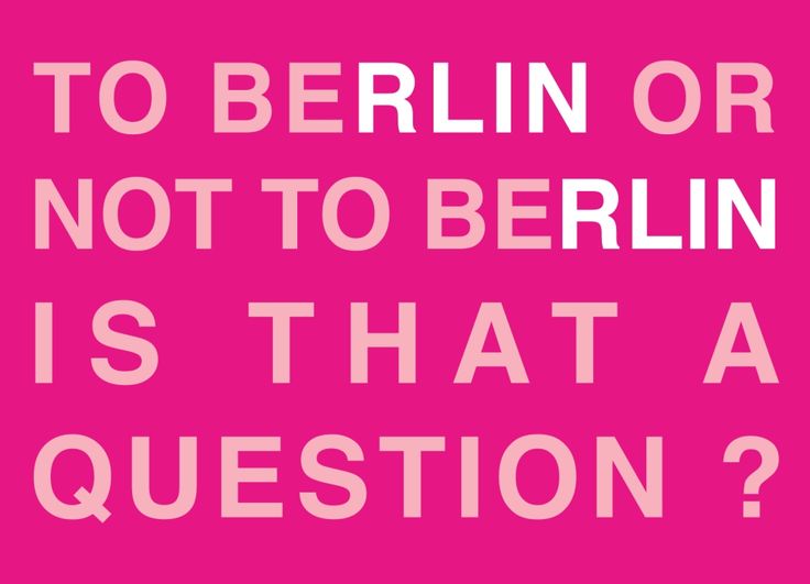 Postkarte To Berlin or not to Berlin Berlin sprüche, Zitate, Sprüche