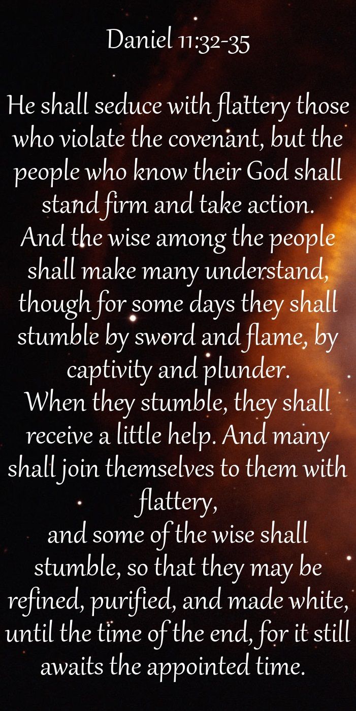 Daniel 11 32 35 He Shall Seduce With Flattery Those Who Violate The daniel-11-32-35-he-shall-seduce-with-flattery-those-who-violate-the