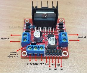 Arduino DC Motor Control using L298N Motor Driver Module Pins Arduino DC Motor Control using L298N Motor Driver Module Pins