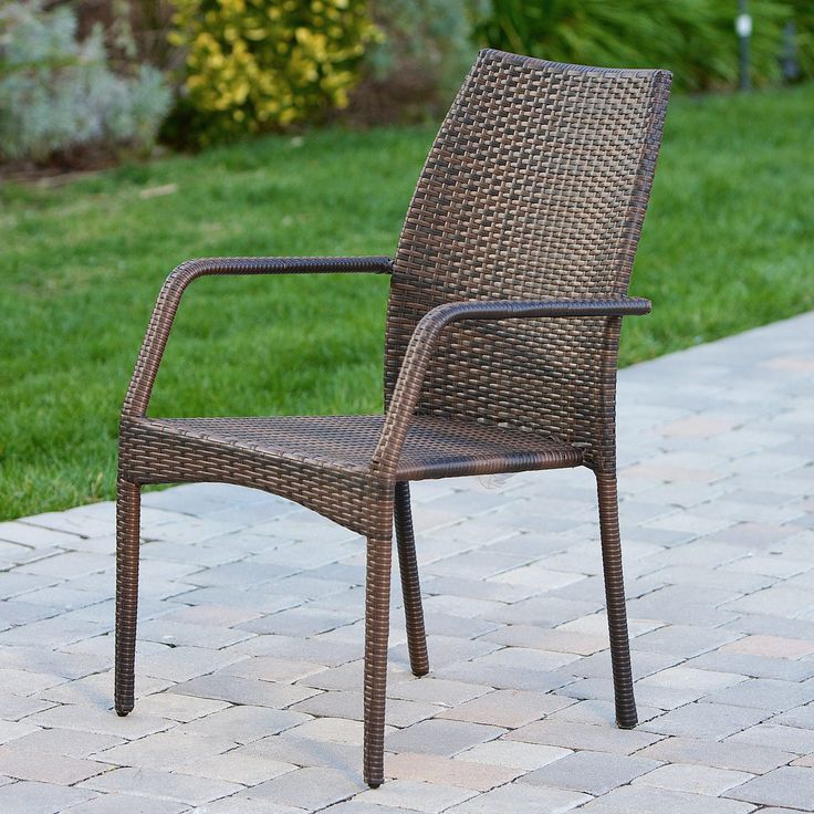 Michael 5 Piece Outdoor Wicker Dining Set In 2022 Chairs Outdoor Wicker Chairs, Outdoor Patio Furniture Fully Assembled