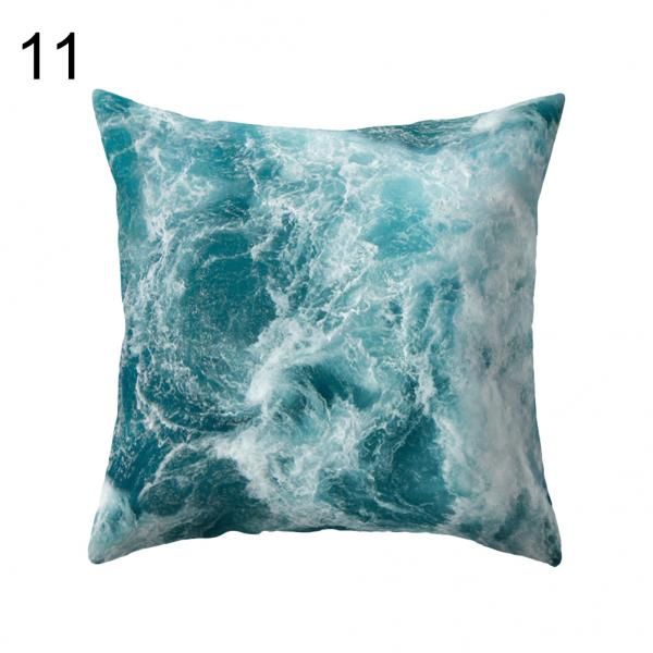 Geometric Marble Texture Pillow Case Waist Throw Square Cushion Cover Home Decor