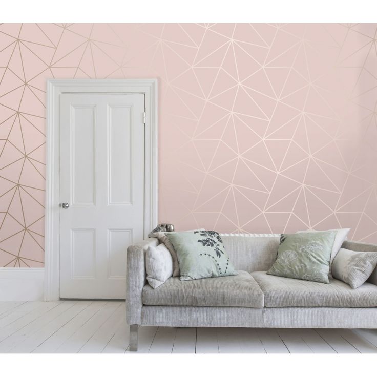 Zara Shimmer Metallic Wallpaper Soft Pink, Rose Gold | Girl room ...