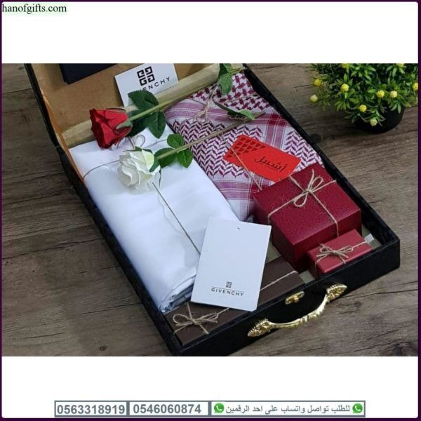 قماش جفنشي رجالي مع شماغ اشبيل و ساعه تصميم جفنشي و ضمان لسنه Wedding Planning Gift Wrapping Gifts