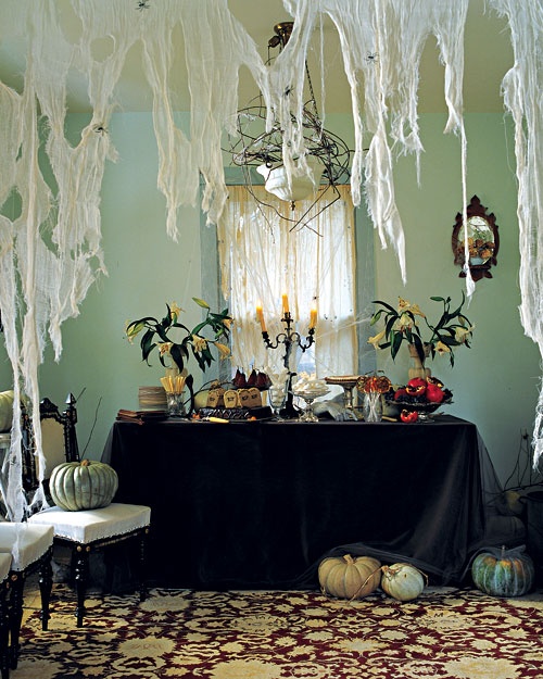 cheesecloth spiderwebs