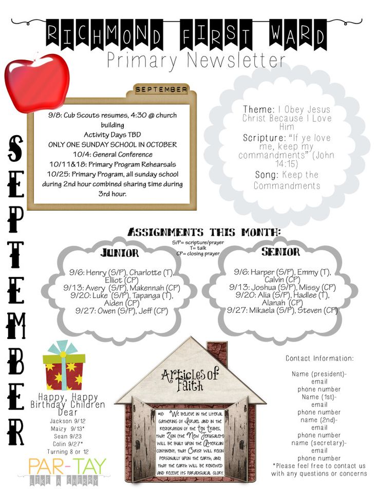 example of a newsletter