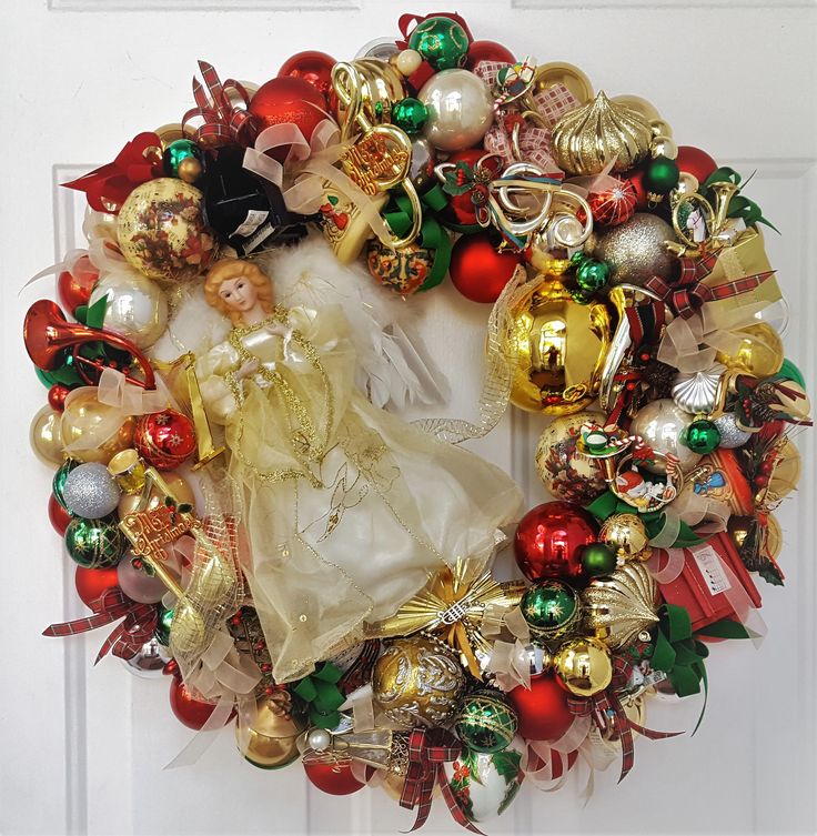 24 quot vintage glass christmas ornament wreath music theme piano christmas ornament